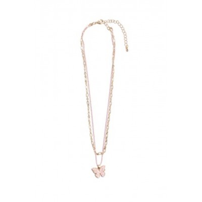 COLLIER CHAINE ET PAPILLON