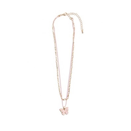 COLLIER CHAINE ET PAPILLON