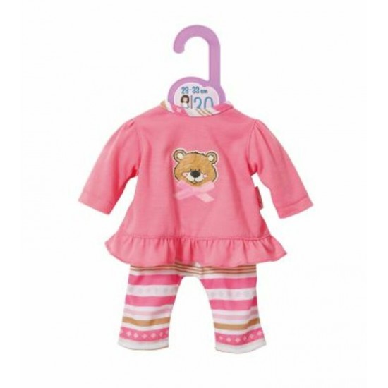 PYJAMA DEUX PIÈCES OURSON POUR POUPÉE DE 30 CM