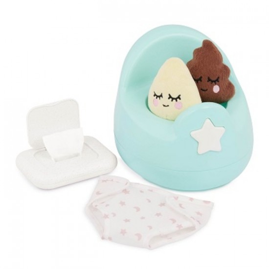 POT AVEC SONS ET ACCESSOIRES POUR POUPÉE
