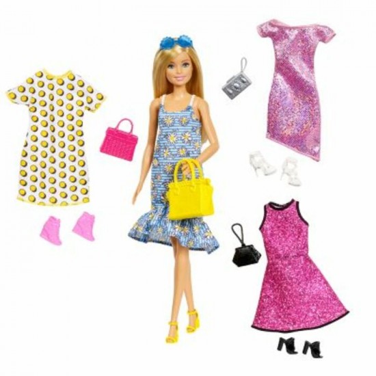 BARBIE / COFFRET MODE ET POUPEE
