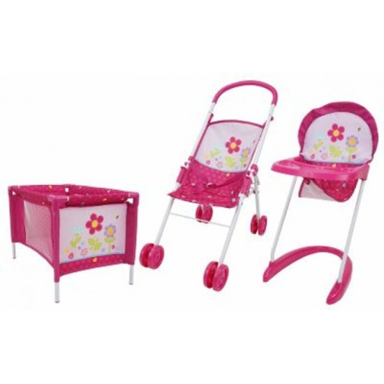 ENSEMBLE 3 PIÈCES POUR POUPÉES
