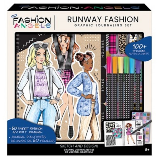 FASHION ANGELS - KIT DE JOURNAL GRAPHIQUE - RUNWAY...