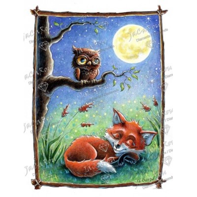 TOILE DIAMANT / SLEEPY FOX