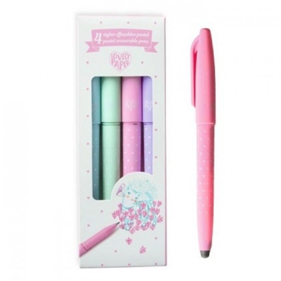STYLOS EFFACABLES PASTEL