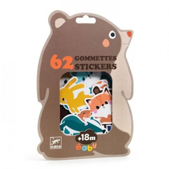 GOMMETTES ANIMAUX FORET