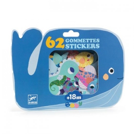 GOMMETTES ANIMAUX MER
