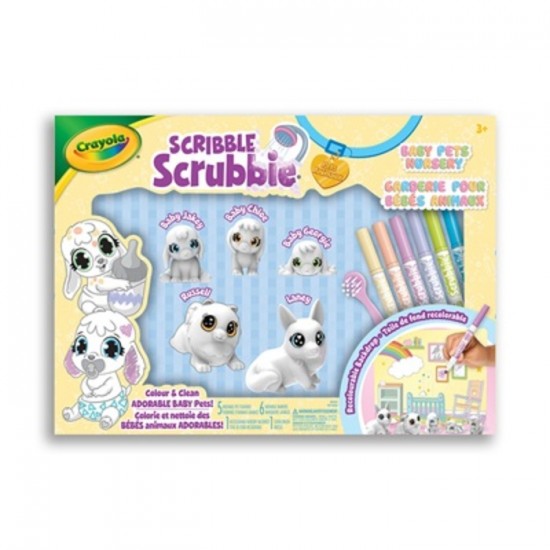 SCRIBBLE SCRUBBIE - POUPONIERE DE BEBES ANIMAUX