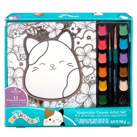 SQUISHMALLOWS - KIT D'ARTISTE SUR TOILE AQUARELLE