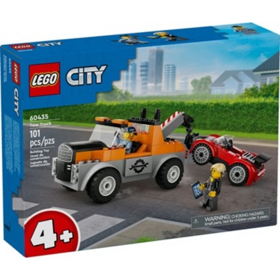 CITY DEPANNEUSE ET VOITURE ROUGE
