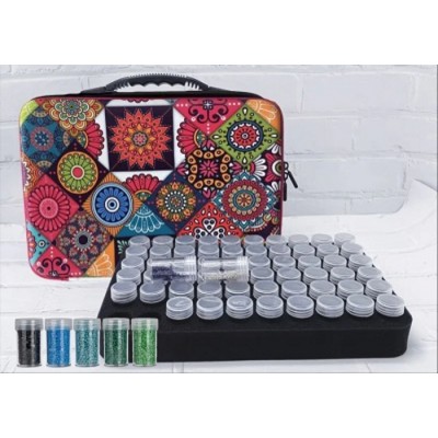 BOITE DE RANGEMENT (60) MOSAIQUE TOILE DIAMANTS