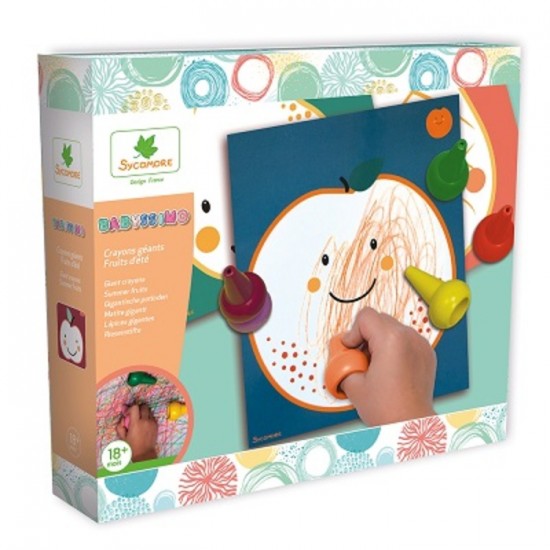BABYSSIMO CRAYONS GÉANTS FRUITS D'ÉTÉ