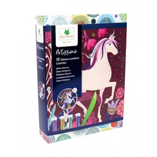 ARTISSIMO 10 TABLEAUX PAILLETTES /LICORNES
