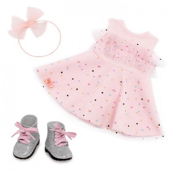 OG / ROBE GUIRLY ROSE AVEC BOTTES