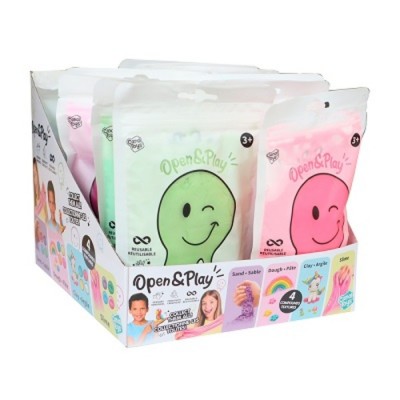 SACHET SENSORIEL PÂTE SABLE ARGILE SLIME ASST