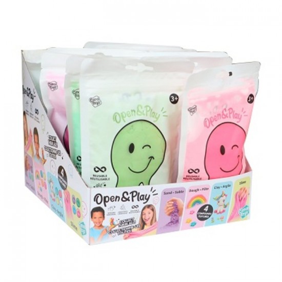 SACHET SENSORIEL PÂTE SABLE ARGILE SLIME ASST
