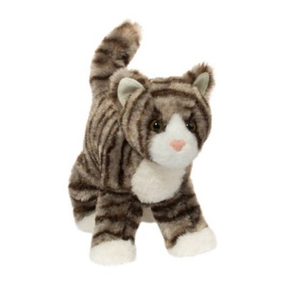 PELUCHE CHAT TIGRE GRIS