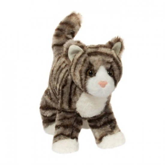 PELUCHE CHAT TIGRE GRIS