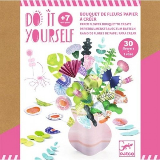 DIY / DÉLICAT : BOUQUET DE FLEURS PAPIER