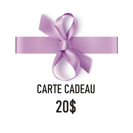   Certificat Cadeau - 20$ - O SI NATUREL - ESSENCIEL