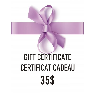    Certificat Cadeau - 35$ -  O SI NATUREL -...