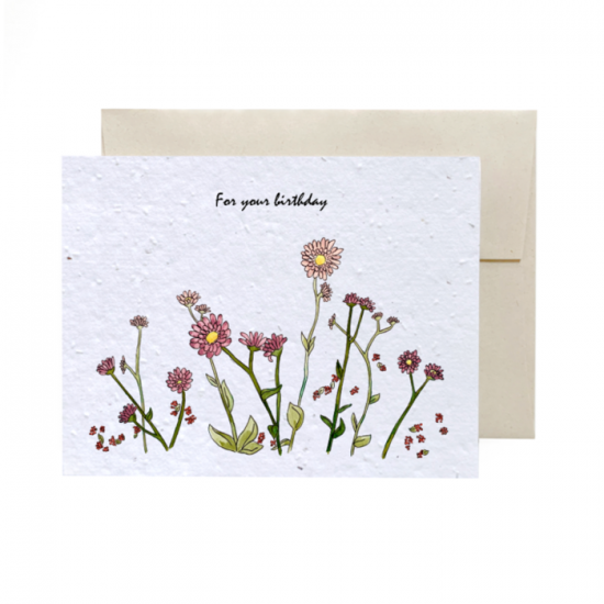 FIELD OF FLOWERS | EN - For your Birthday - Flower Ink