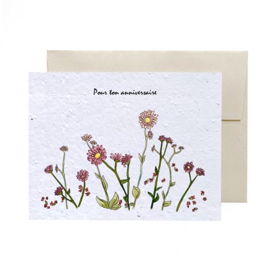 CHAMPS de FLEURS | FR - Joyeuse Anniversaire - Flower Ink