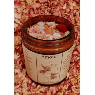 Bougie d'Intention d'AMOUR - Herbes & Sortilèges