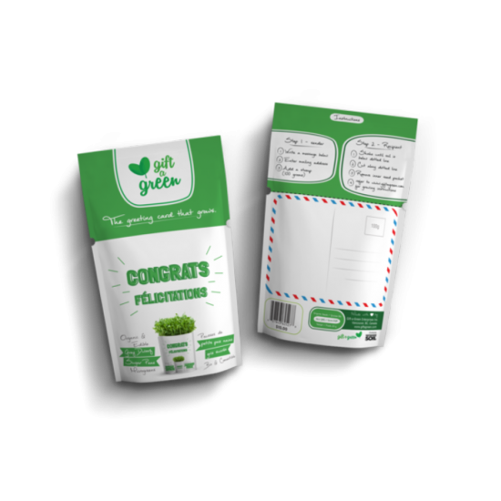 FÉLICITATIONS - Gift a Green carte de souhait