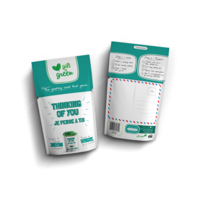 JE PENSE A TOI - Gift a Green carte de souhait