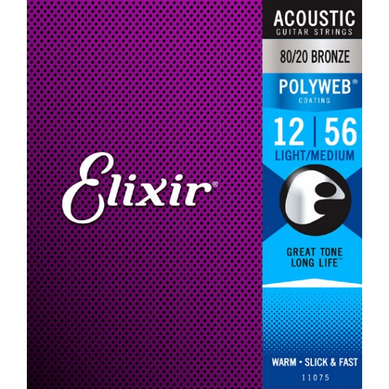 Elixir Strings Cordes de guitare acoustique 80/20...