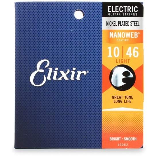 Elixir Strings Cordes électriques légères NANOWEB 10-46