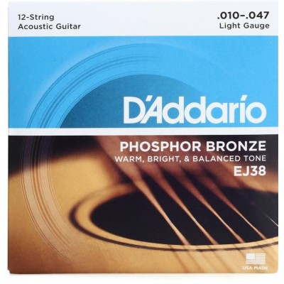 EJ38 - cordes bronze phosphoreux 12-String Light...