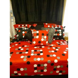Housse de couette Queen réversible + 2...