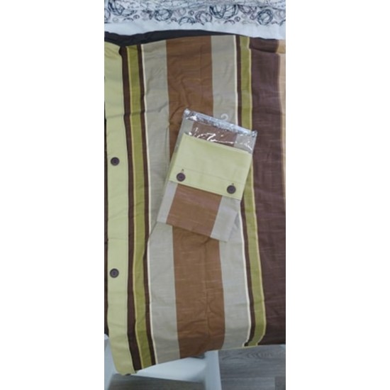 Housse de couette Queen réversible + 2 cache-oreillers