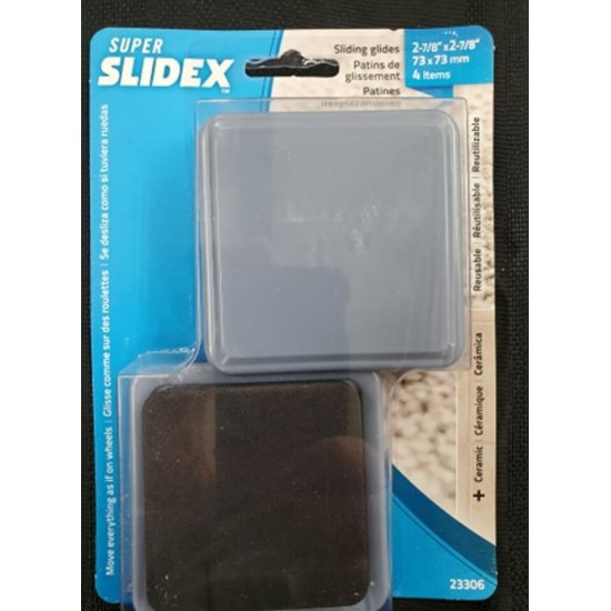 Feltac - Slidex  2-7/8"x 2-7/8"  - 4 pcs