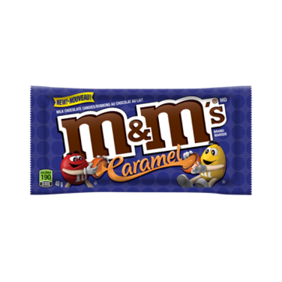Morceau de chocolat au lait et au caramel, M&M
