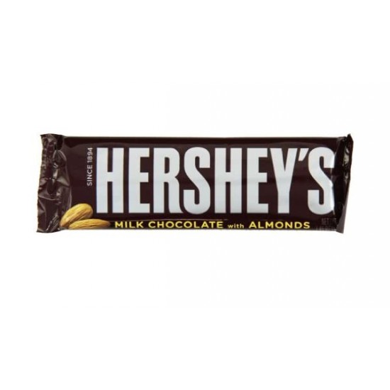 Barre de chocolat aux amandes, hershey 