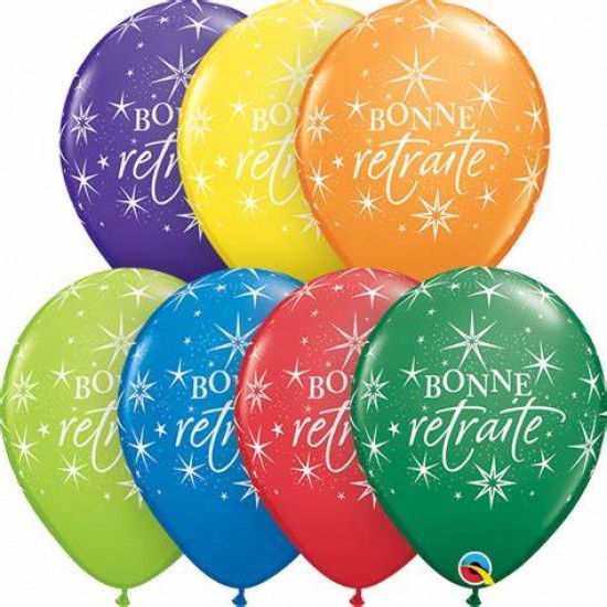 Ballon en latex, BONNE RETRAITE 
