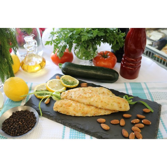 Filet de sole en croûte d'amandes et citron (portion de 135 g)