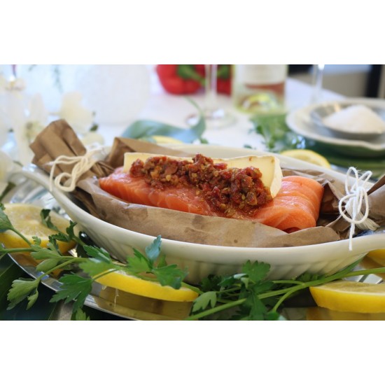 Saumon tomates séchées et brie (portion de 150...