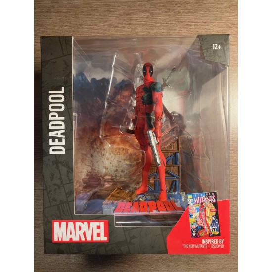 DEADPOOL 1:10 SCALE STATUE - MARVEL COLLECTION NEW MUTANTS #98 - McFARLANE TOYS