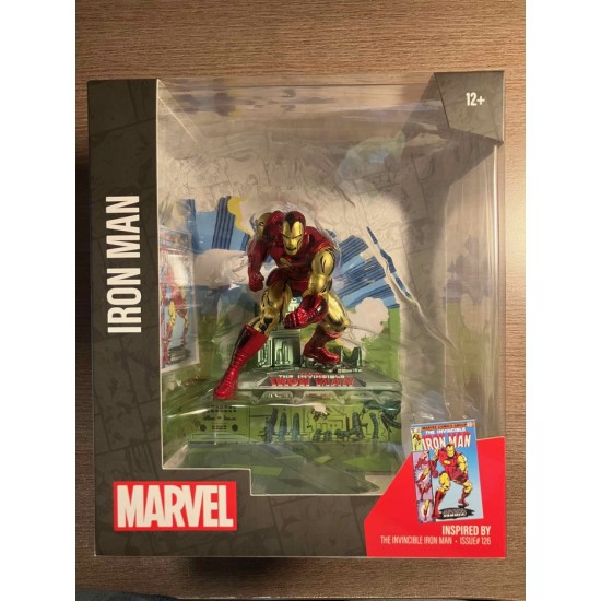 IRON MAN 1:10 SCALE STATUE - MARVEL COLLECTION IRON MAN #126 - McFARLANE TOYS