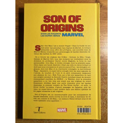 SON OF ORIGINS: STAN LEE RACONTE LES SUPER-HÉROS MARVEL - TALENT ÉDITIONS (2025)