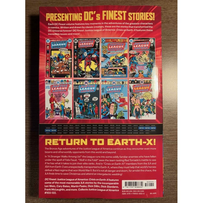 JUSTICE LEAGUE OF AMERICA DC FINEST TP 1972-1976: CRISIS ON EARTH-X - DC COMICS (2026) JUSTICE LEAGUE OF AMERICA DC FINEST TP 1972-1976: CRISIS ON EARTH-X - DC COMICS (2026)