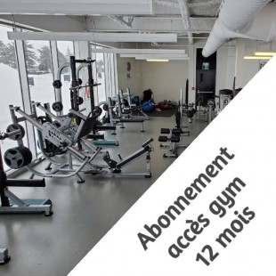 Abonnement accès gym - 12 mois