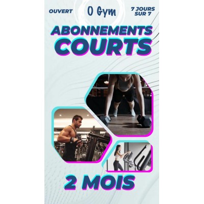 Accès gym - 2 mois 