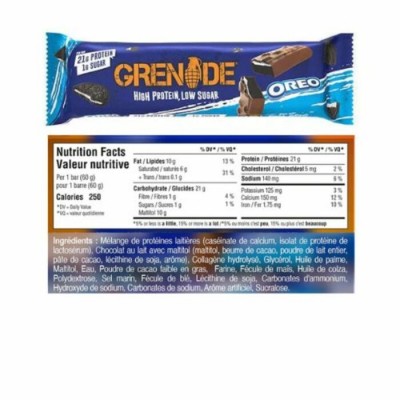 Grenade - barre protéinée