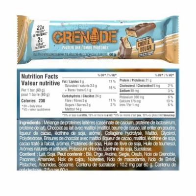 Grenade - barre protéinée