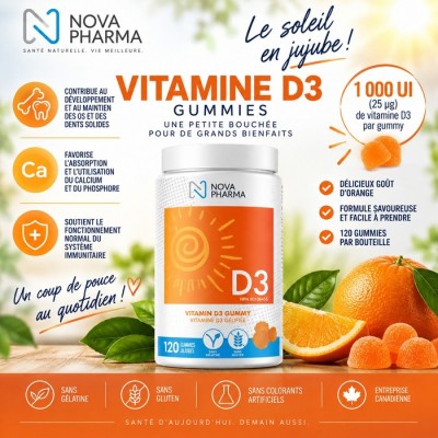Nova Pharma - Vitamine D3 Gummy